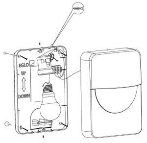 Eglo 98704 - Vonkajšie nástenné svietidlo SALVANESCO 1xE27/28W/230V IP44
