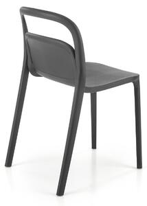 Čierna plastová stolička K490