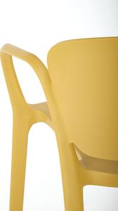 Horčicová plastová stolička K491