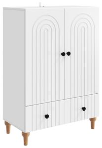 Servírovacia skriňa Biela 66 x 34,5 x 95 cm Kompozitné drevo