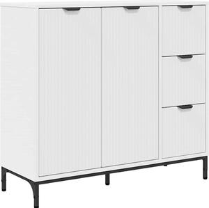 Servírovacia skriňa Biela 89,5 x 33 x 82 cm Kompozitné drevo