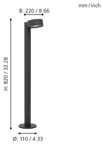 Eglo 98739 - LED Vonkajšia lampa PALOSCO LED/6W/230V IP44