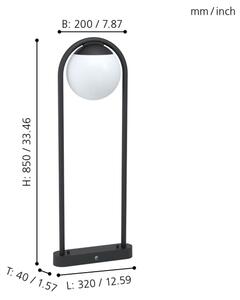 Eglo 98733 - Vonkajšie svietidlo VECCHIA 1xE27/28W/230V IP44