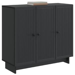 Servírovacia skriňa Čierna 89 x 34,5 x 80 cm Kompozitné drevo