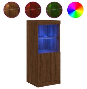 Komoda s LED svetlami hnedý dub 41x37x100 cm