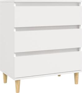 Komoda biela 60x35x70 cm spracované drevo