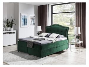 Elegantná rustikálna posteľ Bradley 200x200, zelená