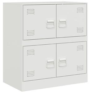 Komoda biela 67x39x73 cm oceľová