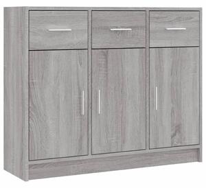 Komoda sivý dub sonoma 91x28x75 cm kompozitné drevo