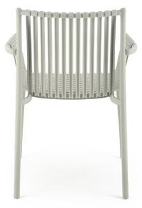 Sivá plastová stolička K492