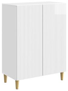 Servírovacia skriňa Biela s vysokým leskom 66 x 34,5 x 90 cm