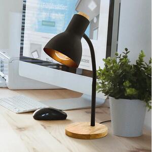 Eglo 98831 - Stolná lampa VERADAL 1xE27/40W/230V čierna