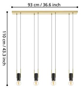 Eglo 98858 - Luster na lanku BITACHITO 4xE27/40W/230V