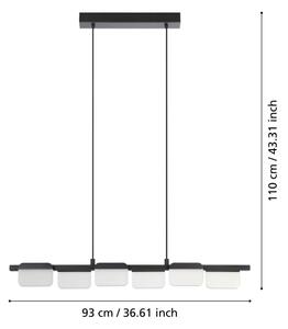 Eglo 98876 - LED Stmievateľný luster na lanku ERVIDEL 6xLED/4,5W/230V