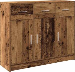 Komoda staré drevo 91x28x75 cm kompozitné drevo