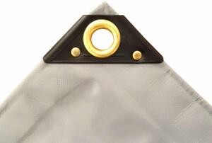 Sivá plachta z PVC 650 g/m² 2 x 3 m (6m²)