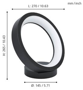 Eglo 99029 - LED RGB Stmievateľná stolná lampa MARGHERA-C LED/16W/230V
