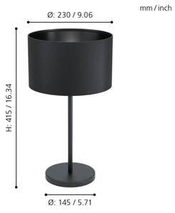 Eglo 99045 - Stolná lampa MASERLO 1xE27/40W/230V