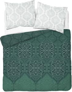 Bavlnená posteľná bielizeň s úžasným zeleným vzorom Zelená