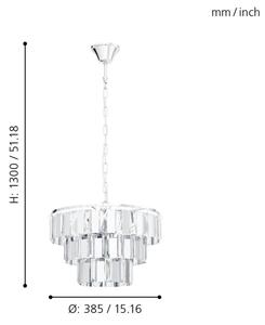 Eglo 99095 - Luster na reťazi ERSEKA 5xE14/40W/230V