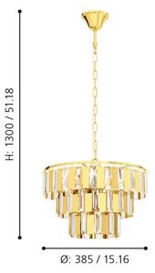 Eglo 99098 - Luster na reťazi ERSEKA 5xE14/40W/230V