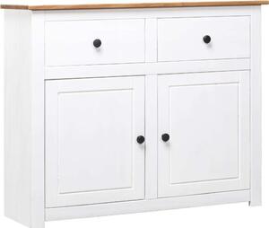 Komoda biela 93x40x80 cm borovicový masív Panama Range