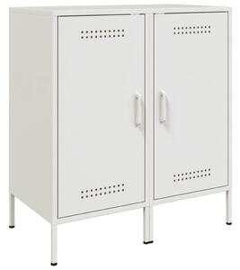 Komody 2 ks biele 36x39x79 cm oceľ