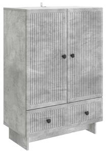 Servírovacia skriňa Betónovo Sivá 66 x 34,5 x 95 cm