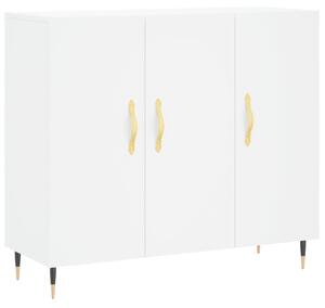 Komoda biela 90x34x80 cm kompozitné drevo