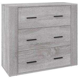 Komoda sivý dub sonoma 80x33x70 cm spracované drevo