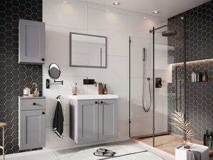 Kúpeľňový nábytok s umývadlom SYKE 3 - šedý + sifón a batéria Economico ZDARMA