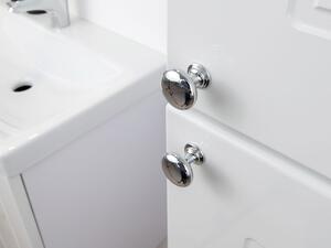 Kúpeľňová zostava ACHIM 2 - biela / lesklá biela + sifón ZDARMA