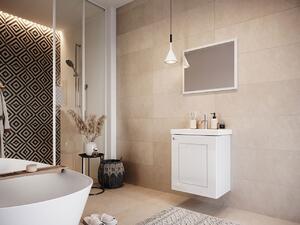 Kúpeľňový nábytok s umývadlom ACHIM 4 - biely / lesklý biely