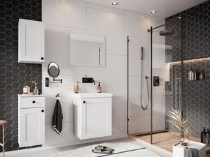 Kúpeľňový nábytok s umývadlom SYKE 2 - biely + sifón a batéria Economico ZDARMA