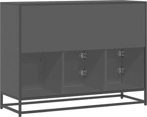 Komoda čierna 100x35x76 cm kompozitné drevo