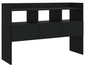 Komoda, čierna 105x30x70 cm, kompozitné drevo