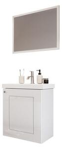 Kúpeľňový nábytok s umývadlom ACHIM 4 - biely / lesklý biely