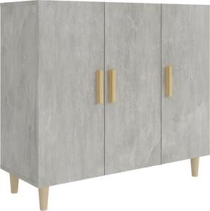 Komoda betónová sivá 90x34x80 cm kompozitné drevo
