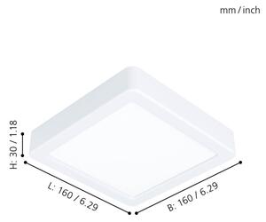 Eglo 99246 - LED stropné svietidlo FUEVA 5 LED/10,5W/230V