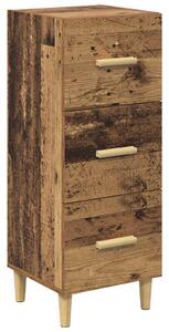 Servírovacia skriňa so zásuvkou Staré drevo 34.5 x 34 x 90 cm