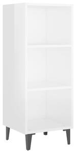 Komoda lesklá biela 34,5x32,5x90 cm spracované drevo