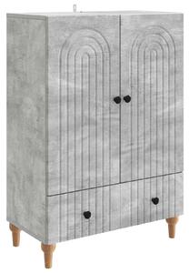Servírovacia skriňa so zásuvkou Betónovo sivá 66 x 34,5 x 95 cm