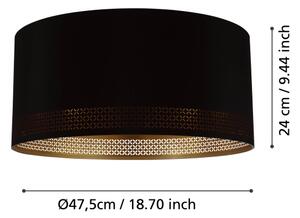 Eglo 99272 - Stropné svietidlo ESTEPERRA 1xE27/40W/230V