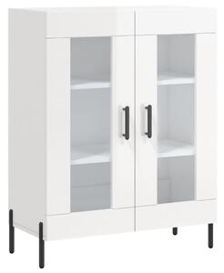 Komoda lesklá biela 69,5x34x90 cm spracované drevo
