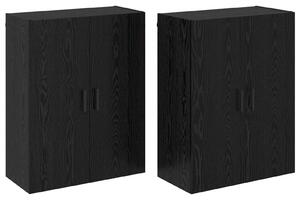 Nástenná skrinka Nástenný 2 pcs Čierny dub 69,5 x 34 x 90 cm