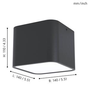 Eglo 99283 - Stropné svietidlo GRIMASOLA 1xE27/28W/230V