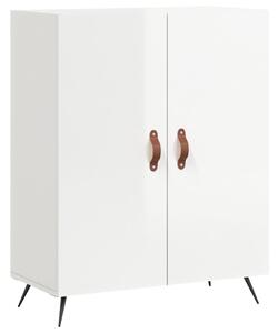 Komoda lesklá biela 69,5x34x90 cm spracované drevo