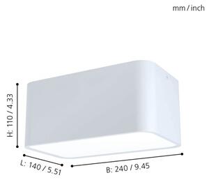 Eglo 99282 - Stropné svietidlo GRIMASOLA 2xE27/28W/230V