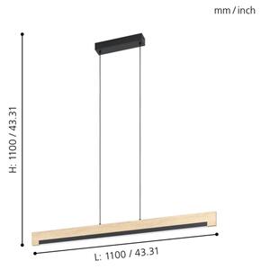 Eglo 99293 - LED Stmievateľný luster na lanku CAMACHO LED/25,5W/230V