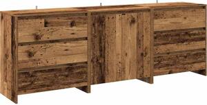 3-dielny príborník Old Wood Engineered Wood